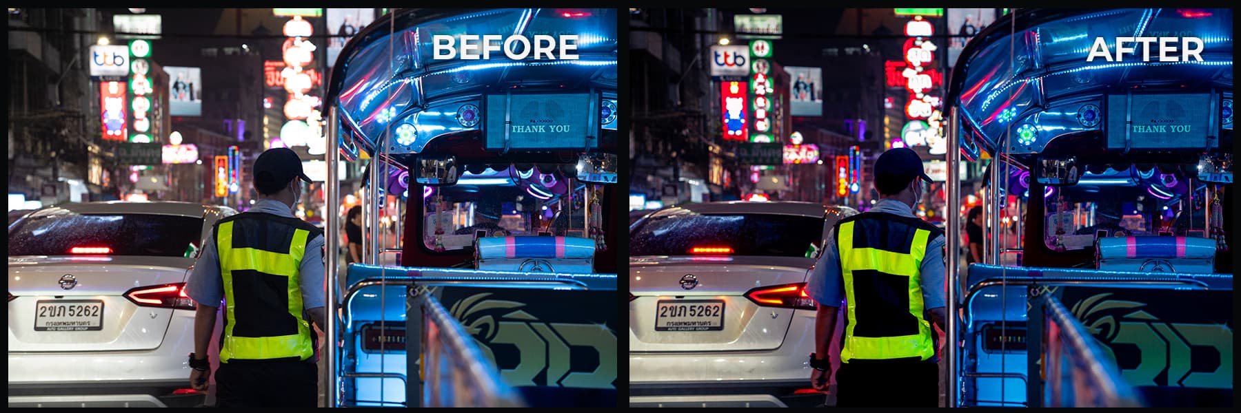 Neon subject separation